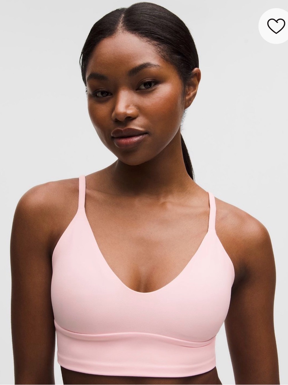 Lululemon Focuser bra in Pink Haze size medium, light support